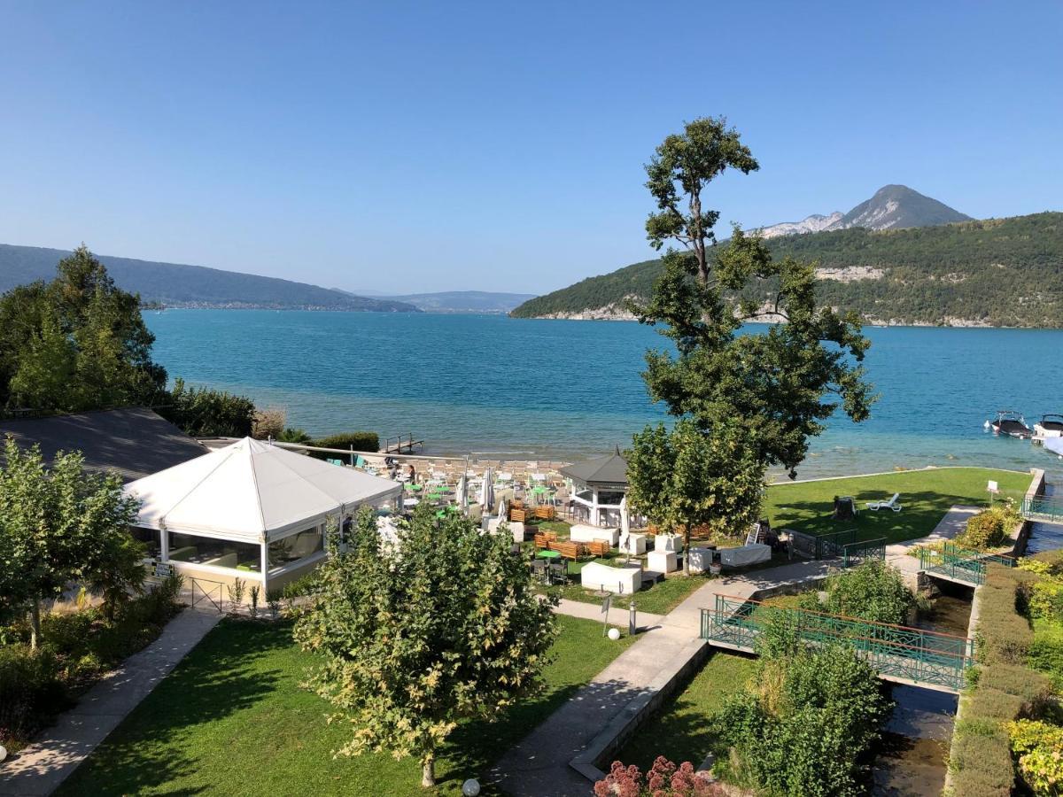 דיון Au Bord Du Lac D'Annecy, Logement Type Loft, Dans Residence Avec Plage Et Ponton Privee מראה חיצוני תמונה