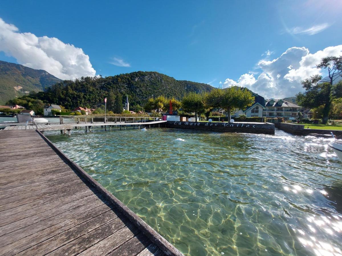 דיון Au Bord Du Lac D'Annecy, Logement Type Loft, Dans Residence Avec Plage Et Ponton Privee מראה חיצוני תמונה