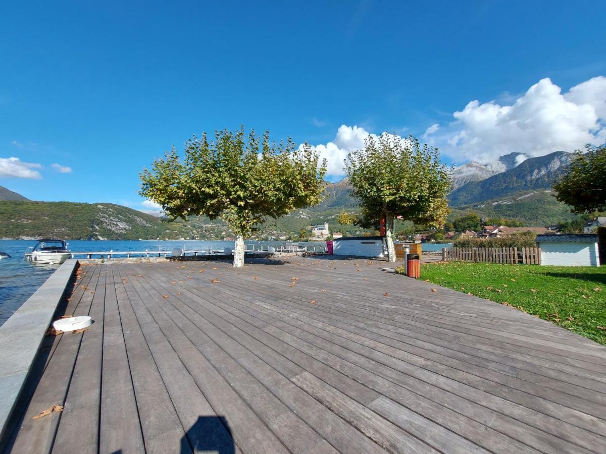 דיון Au Bord Du Lac D'Annecy, Logement Type Loft, Dans Residence Avec Plage Et Ponton Privee מראה חיצוני תמונה