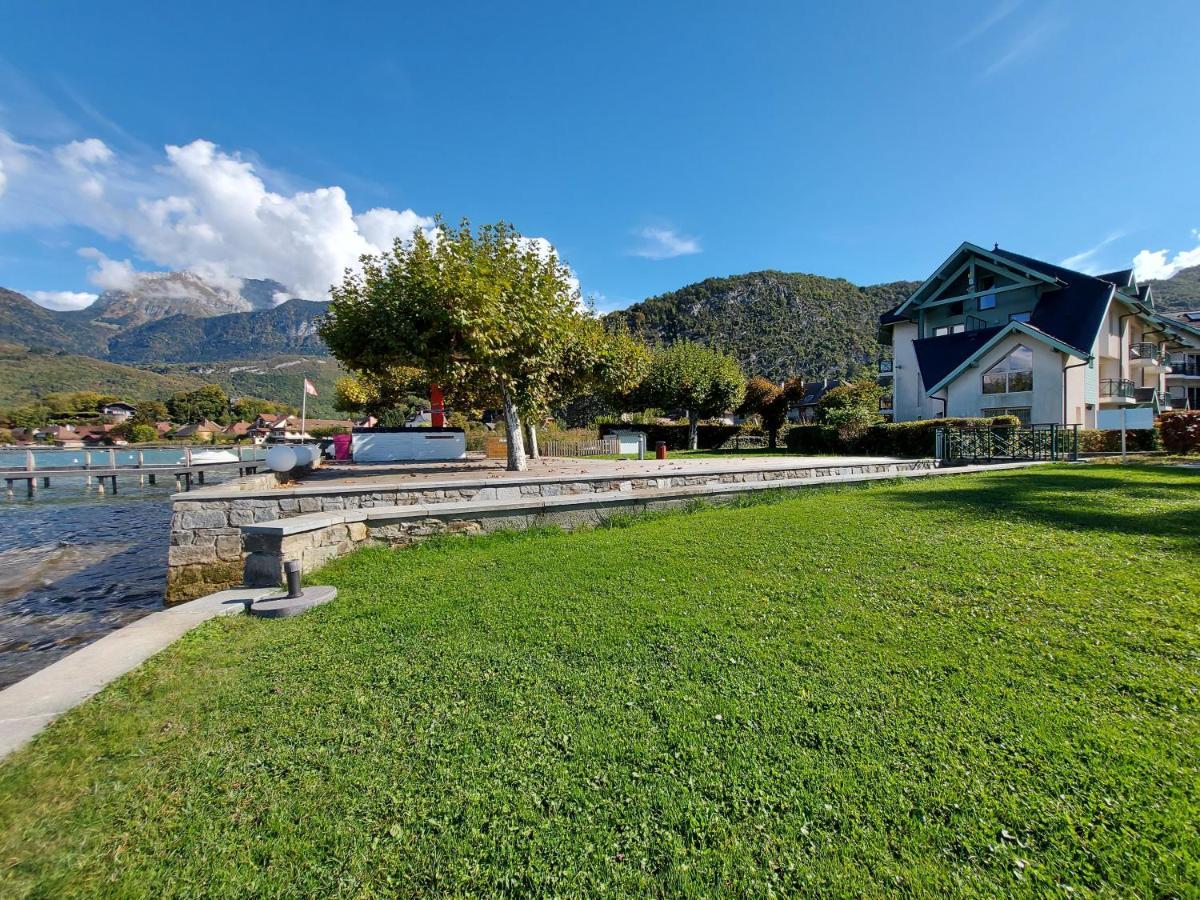 דיון Au Bord Du Lac D'Annecy, Logement Type Loft, Dans Residence Avec Plage Et Ponton Privee מראה חיצוני תמונה